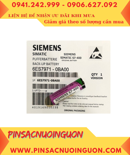 Siemens S7-400; Pin nuôi nguồn PLC Siemens S7-400 lithium 3.6v AA 2400mAh chính hãng _Xuất xứ ĐỨC