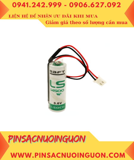 Saft LS14500 _Pin LS14500; Pin nuôi nguồn PLC Saft LS14500 lithium 3.6v AA 2600mAh _Xuất xứ Pháp