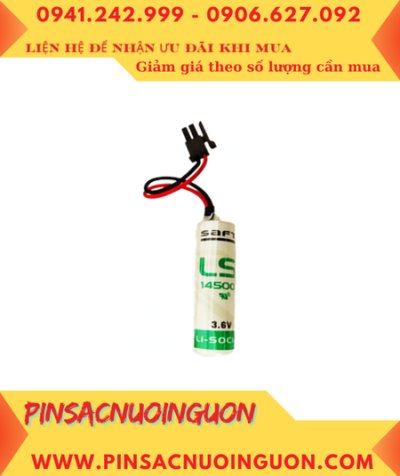 Saft LS14500 _Pin LS14500; Pin nuôi nguồn PLC Saft LS14500 lithium 3.6v AA 2600mAh _Xuất xứ Pháp