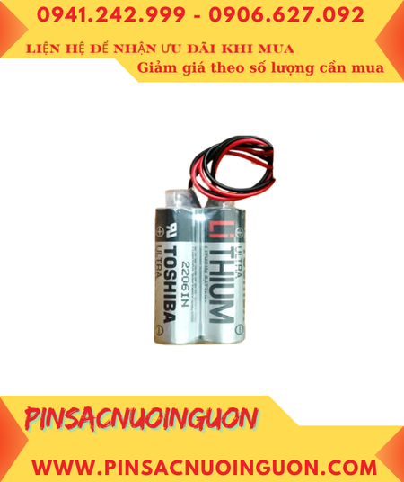 Toshiba 2ER6V (2 viên ghép đôi), Pin nuôi nguồn Toshiba ER6V lithium 3.6v 4000mAh /Xuất xứ NHẬT
