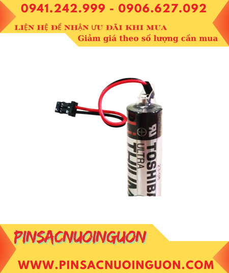 Toshiba ER6V (Chuẩn Châu Âu EU, Zắc DF1.35), Pin nuôi nguồn ER6V lithium 3.6V AA2000mAh, X.xứ NHẬT