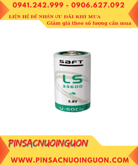 Pin LS33600 _Pin Saft LS33600 thay pin nuôi nguồn Allen Bradley 1770XO D 17000mAh 3.6v _Made in France