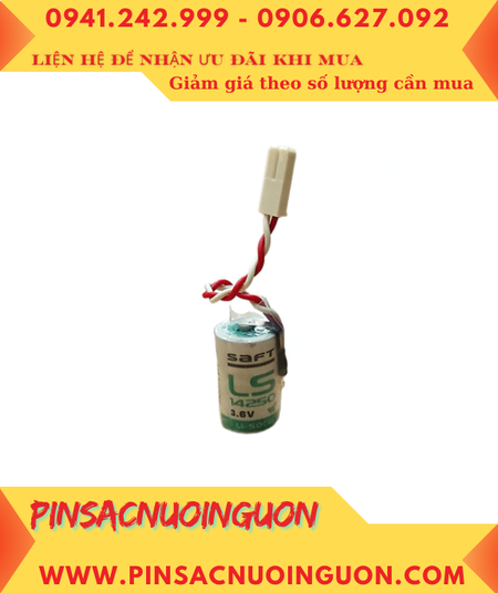 Saft LS14250; Pin Saft LS14250 thay pin nuôi nguồn Siemens S7-300 1/2AA 1200mAh 3.6v _Made in France