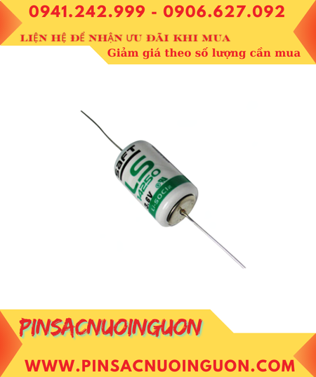 Pin LS14250 _Pin Saft LS14250; Pin nuôi nguồn Saft LS14250 lithium 3.6v 1/2AA 1200mAh _Xuất xứ Pháp