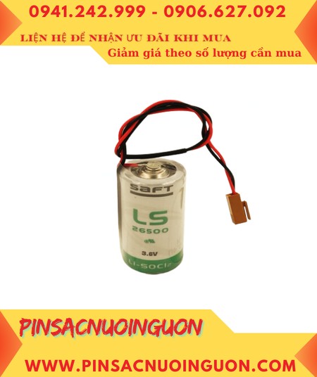 Pin Saft LS26500 _Pin LS26500; Pin nuôi nguồn PLC Saft LS26500 lithium 3.6v C 7700mAh _Xuất xứ Pháp