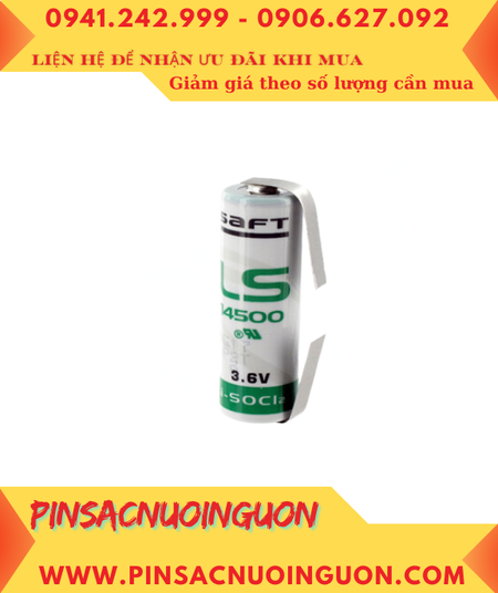 Pin Saft LS14500 _Pin LS14500; Pin nuôi nguồn PLC Saft LS14500 lithium 3.6v AA 2600mAh _Xuất xứ Pháp