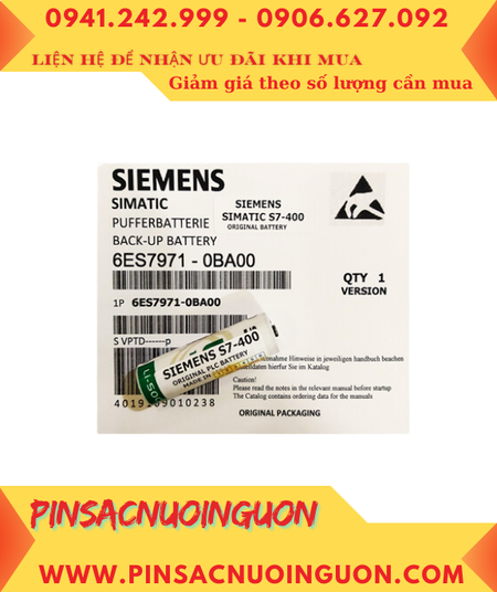 Siemens S7-400; Pin nuôi nguồn PLC Siemens S7-400 lithium 3.6v AA 2600mAh chính hãng _Xuất xứ PHÁP