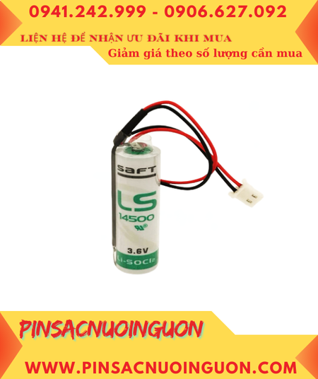 Saft LS14500 _Pin LS14500; Pin nuôi nguồn PLC Saft LS14500 lithium 3.6v AA 2600mAh _Xuất xứ Pháp