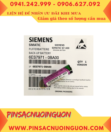 Pin Siemens S7-400; Pin S7-400; Pin nuôi nguồn PLC Siemens S7-400 lithium 3.6v AA 2400mAh _Xuất xứ Israel