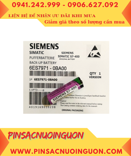 Siemens S7-400; Pin nuôi nguồn PLC Siemens S7-400 lithium 3.6v AA 2400mAh chính hãng _Xuất xứ ĐỨC