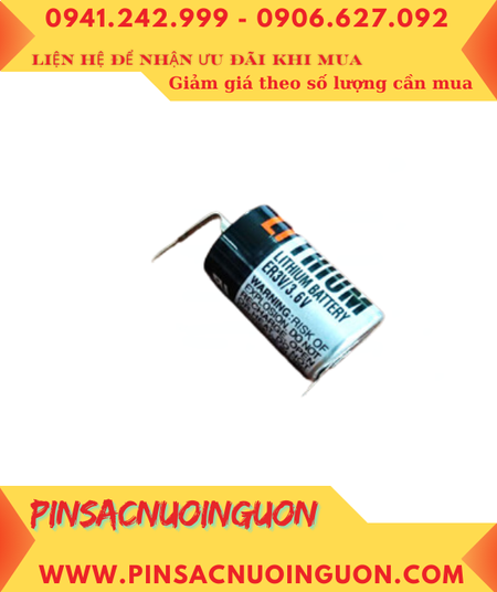 Toshiba ER3V; Pin nuôi nguồn Toshiba ER3V lithium 3.6v 1/2AA 1000mAh chính hãng _Xuất xứ Nhật