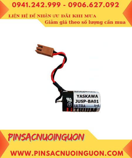 Yaskawa JUSP-BAT01; Pin nuôi nguồn Yaskawa JUSP-BA01 lithium 3.6v 1/2AA _Xuất xứ Nhật