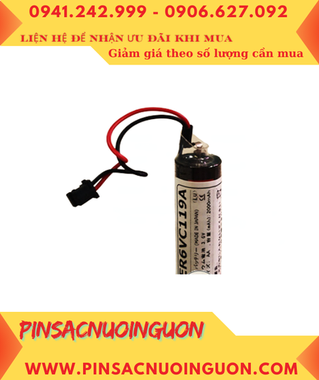 Pin ER6VC119A; Pin nuôi nguồn Mitsubishi ER6VC119A lithium 3.6v AA 2000mAh _Xuất xứ Nhật