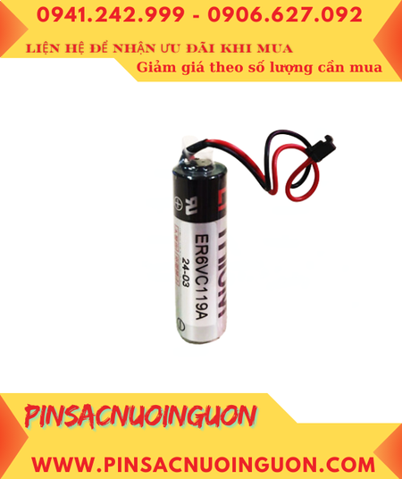 Pin ER6VC119A; Pin nuôi nguồn Mitsubishi ER6VC119A lithium 3.6v AA 2000mAh _Xuất xứ Nhật