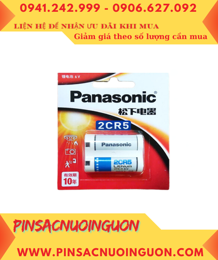 Pin 2CR5 _Pin Panasonic 2CR5; Pin Panasonic 2CR5 Photo Lithium 6V (Loại Vỉ 1viên)