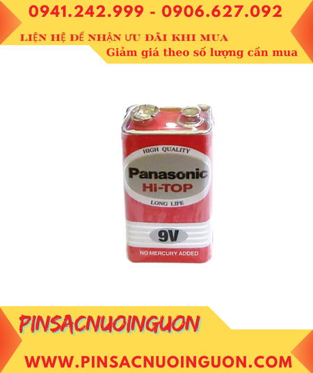 Panasonic 6F22DT/1S; Pin 9v vuông Panasonic 6F22DT/1S Hi-top High Quality /Gói 1 viên