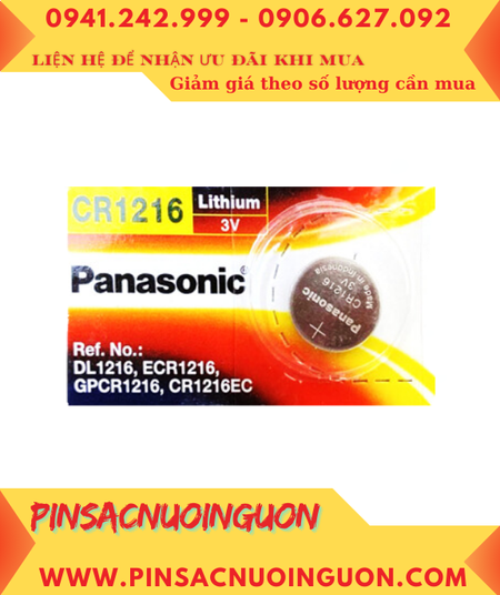 PANASONIC CR1216; Pin nuôi nguồn PLC PANASONIC CR1216 lithium 3.0v _Made in Indonesia