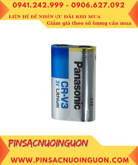 Pin Panasonic CR-V3; Pin CR-V3; Pin nuôi nguồn PLC Panasonic CR-V3 lithium 3v _Made in Japan