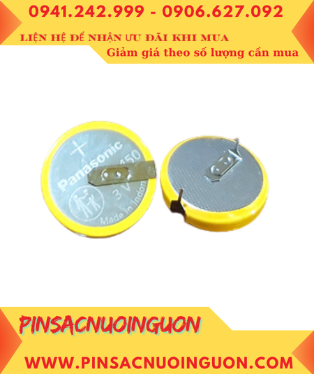 Panasonic CR2450, Pin nuôi nguồn CMOS CR2450 lithium 3v (2 CHÂN THÉP) chính hãng /Xuất xứ Indonesia