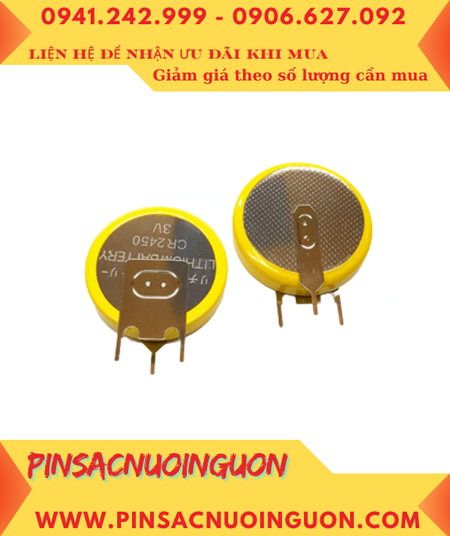 Panasonic CR2032/GVFN (chân thép-3 chấu), Pin CMOS lithium 3v Panasonic CR2032/GVFN /X.xứ Indonesia