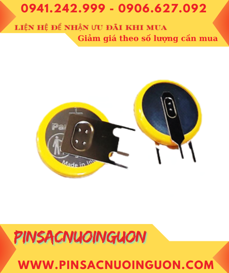 Maxell CR2032H (2 Chân thép-3 chấu hàn), Pin 3v lithium Maxell CR2032H chính hãng MAXELL CR2032H