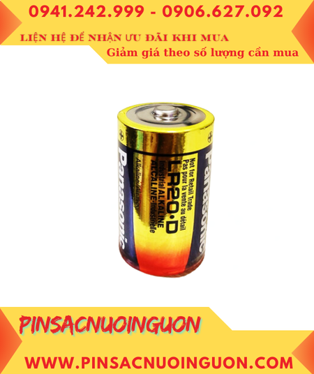 Panasonic LR20XWA, LR20.D; Pin công nghiệp chuyên dụng Alkaline Panasonic LR20XWA , LR20.D _Made in Belgium