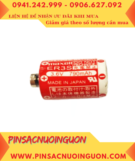 Maxell ER3SR, Pin nuôi nguồn PLC Maxell ER3SR 790mAh 3.6v Lithium Thionyl Chloride chính hãng