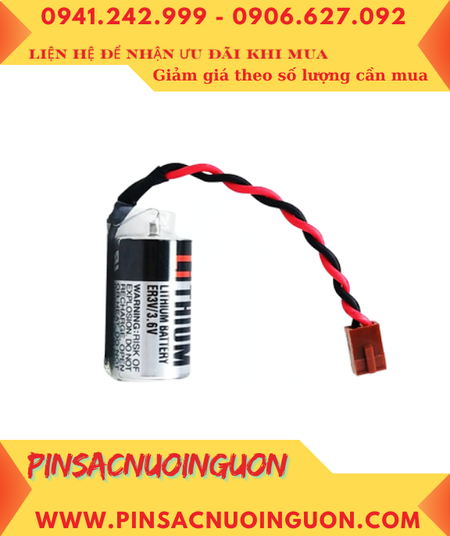 Mitsubishi ER3V-C; Pin nuôi nguồn Mitsubishi ER3V-C lithium 3.6v chính hãng _Xuất xứ NHật