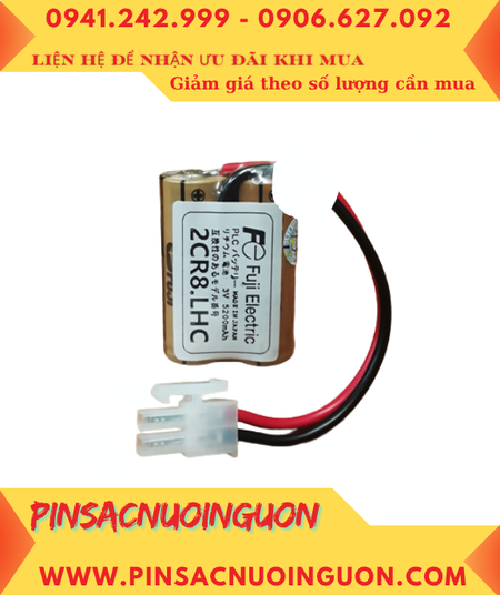 FUJI CR8.LHC; Pin nuôi nguồn FUJI CR8.LHC lithium 3v 6000mAh (2 viên kết đôi) /Xuất xứ NHẬT