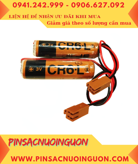 FUJI CR6.L; Pin nuôi nguồn PLC FUJI CR6.L lithium 3.0v AA 2300mAh chính hãng _Made in Japan