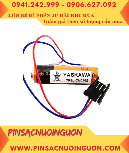 YASKAWA CR6L-CN14S; Pin nuôi nguồn YASKAWA CR6L-CN14S lithium 3v AA 2300mAh _Made in Japan