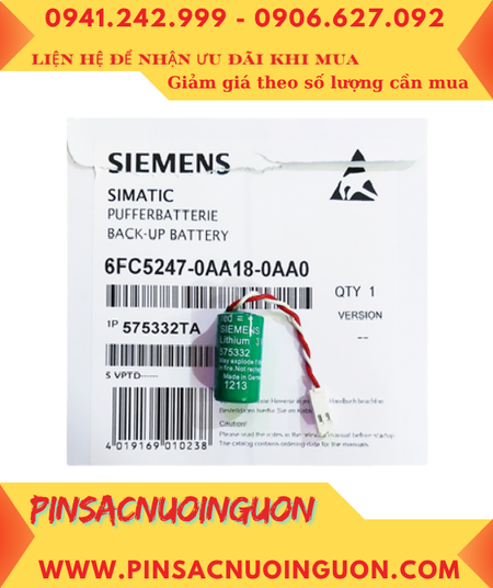 Pin 6FC5247-0AA18-0AA0; Pin nuôi nguồn Siemens 6FC5247-0AA18-0AA0 lithium 3v 1/2AA 950mAh _Xuất xứ Đức