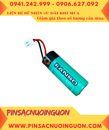 FANSO CR17450E (zắc trắng 2.54); Pin nuôi nguồn FANSO CR17450E lithium 3.0v 2200mAh chính hãng