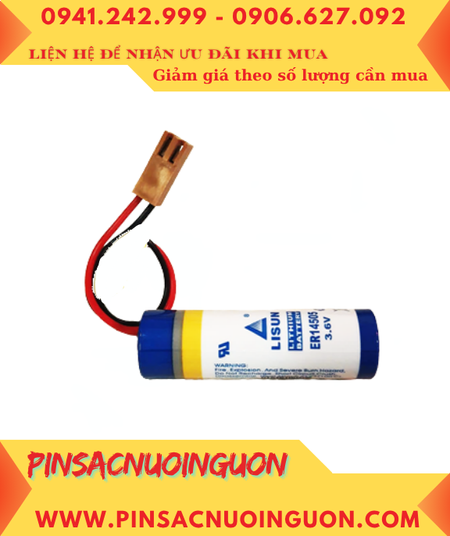 Lisun ER14505 (JEA 2.54-2P); Pin nuôi nguồn Lisun ER14505 lithium 3.6v AA 2600mAh chính hãng