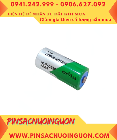XENO XL-055F; Pin nuôi nguồn PLC XENO XL-050F lithium 3.6v 2/3AA 1650mAh (33.5mmx14.5mm) chính hãng