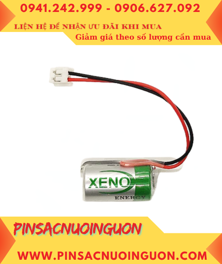 XENO XL-050F; Pin nuôi nguồn XENO XL-050F (ZẮC CẮM) 3.6v 1/2AA 1200mAh _Xuất xứ Hàn Quốc