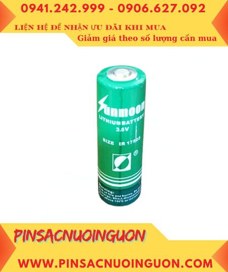 Sunmoon ER18505; Pin nuôi nguồn PLC Sunmoon ER18505 lithium 3.6v 4000mAh