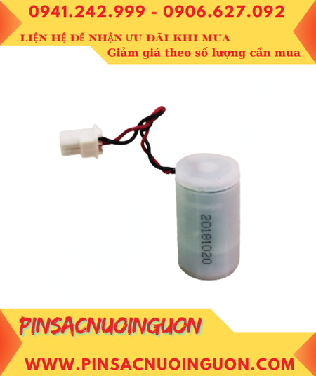 Pin ER14250, Pin nuôi nguồn PLC DELTA ER14250 lithium 3.6v 1/2AA 1200mAh (đóng thộp như hình)