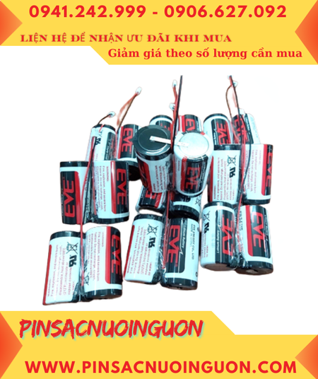 EVE ER34615; Pin nuôi nguồn EVE ER34615 lithium 3.6v 38000mAh (ghép đôi 2viên)