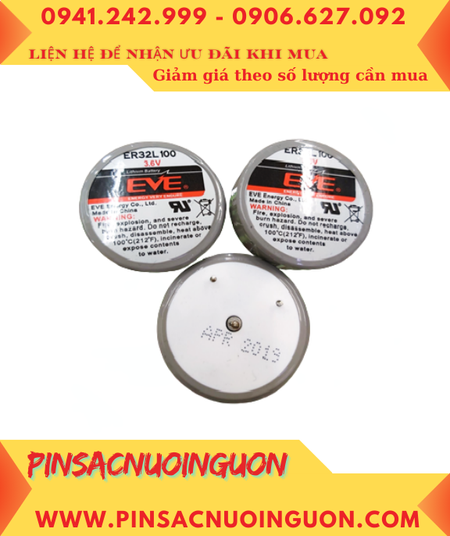EVE ER32L100; Pin nuôi nguồn EVE ER32L100 (SL-386) lithium 3.6v 1/6D 1700mAh chính hãng