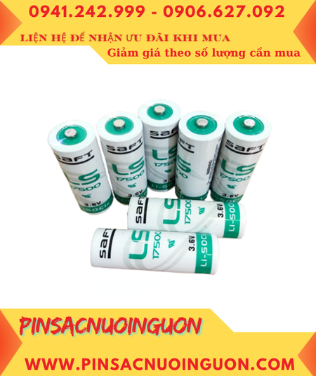 Pin Saft LS17500 _Pin LS17500; Pin nuôi nguồn PLC Saft LS17500 lithium 3.6v A 3600mAh _Xuất xứ Pháp