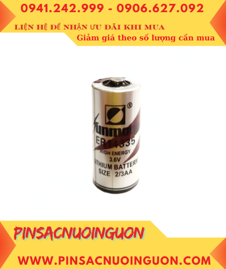 Pin Sunmoon ER14335; Pin nuôi nguồn PLC Sunmoon ER14335 lihium 3.6v 2/3AA 1650mAh