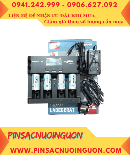 Ansman Powerline 5Pro, Máy sạc 5 Pin-Kèm sẳn 4 Pin sạc Camelion NH-D2500BP2 (D2500mAh-1.2v) chính hãng