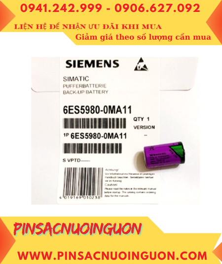 Pin SIEMENS SIMATIC; Pin nuôi nguồn SIEMENS SIMATIC lithium 3.6v 1/2AA 1200mAh _Xuất xứ Israel