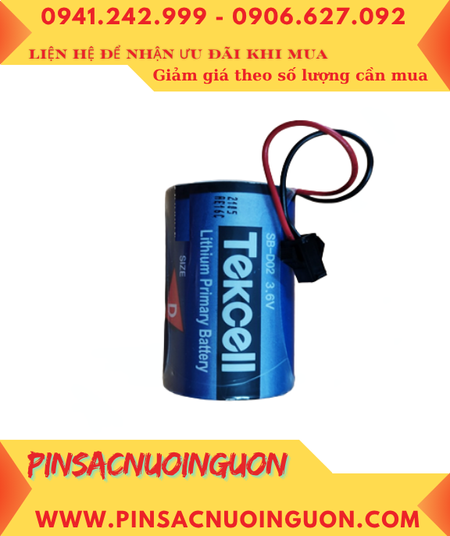 Tekcell SB-D02; Pin nuôi nguồn PLC Tekcell SB-D02 lithium 3.6v 19000mAh _Made in Korea