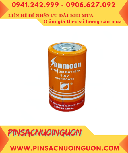 Sunmoon ER26500M; Pin nuôi nguồn Sunmoon ER26500M LI/SOCl₂ SPIRAL 3.6v C 6000mAh