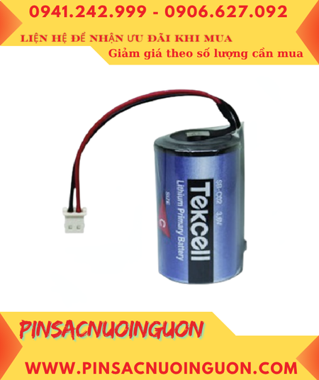 Tekcell SB-C02 (Zắc cắm PLC); Pin nuôi nguồn Tekcel SB-C02 lithium 3.6v 8500mAh _Xuất xứ Hàn Quốc
