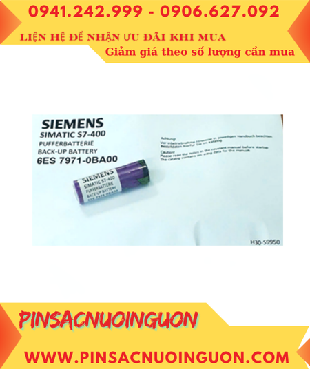 Siemens 6ES7971-0BA00, Pin nuôi nguồn Siemens 6ES7971-0BA00 lithium 3,6v AA 2400mAh _Xuất xứ ĐỨC