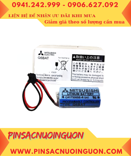 Mitsubishi Q6BAT /CR17335SE-R; Pin nuôi nguồn Mitsubishi Q6BAT /CR17335SE-R, Xuất xứ NHẬT