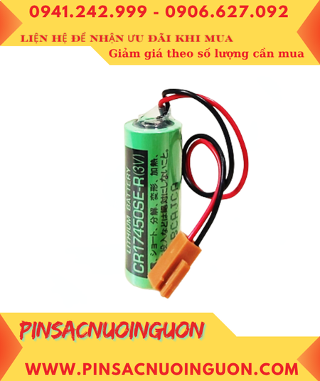 FDK CR17450SE-R; Pin nuôi nguồn FDK CR17450SE-R lithium 3v 4/5A 2200mAh, Xuất xứ NHẬT